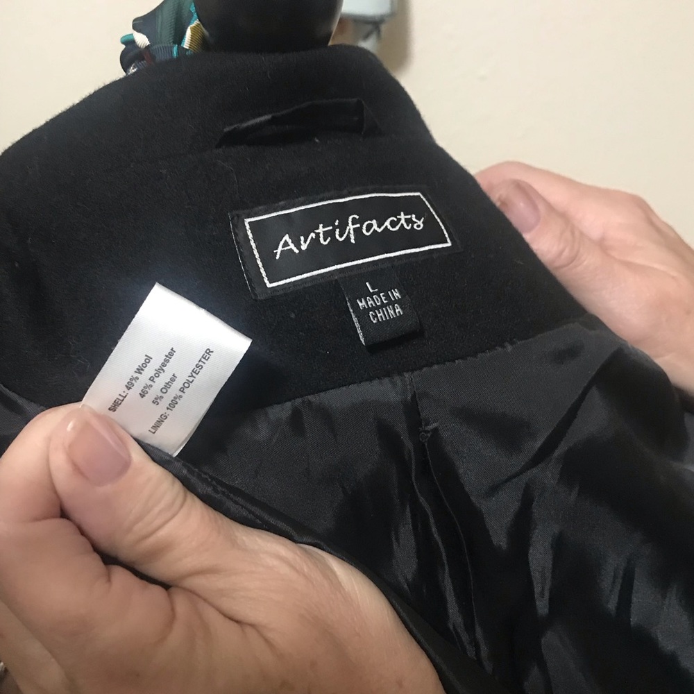 Black Wool Jacket - image 4